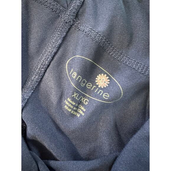 Tangerine Womens XL Athletic Leggings Blue Capri Polyester Spandex - Picture 3 of 8